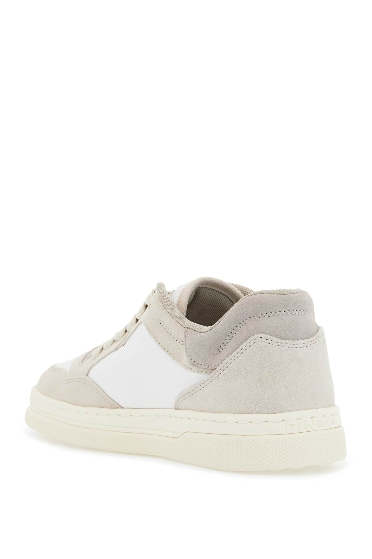 Casual And Elegant Beige Leather Sneakers Mandy 10  - Beige