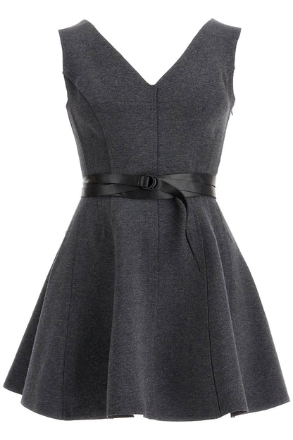 Grace Jersey Mini Dress For Women  - Grey