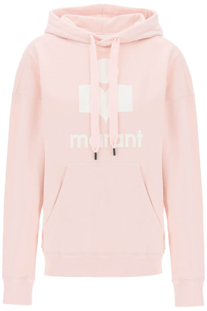 Mansel Hoodie With Flocked Logo  - Pink