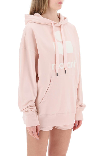 Mansel Hoodie With Flocked Logo  - Pink