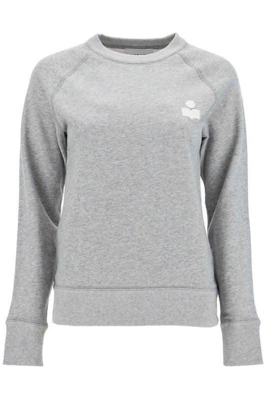 Milla Cotton Sweatshirt With Round Neck  - Grey