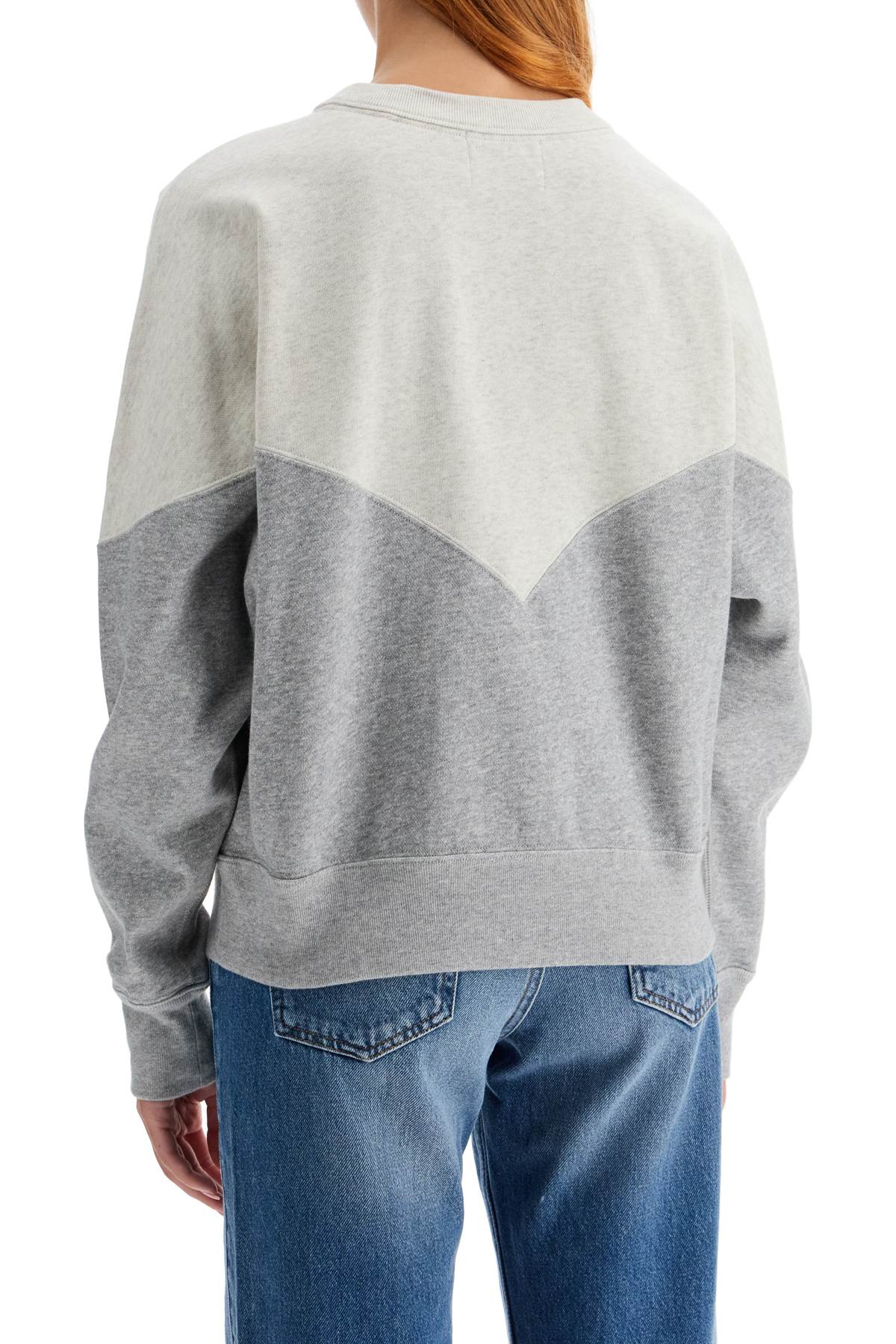 Houston Sweatshirt With Flocked Logo  - Grey