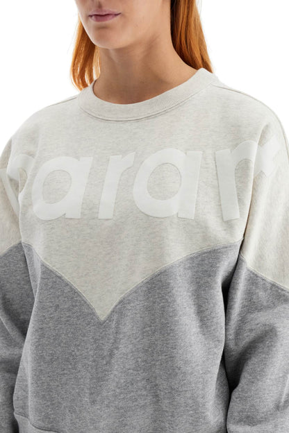 Houston Sweatshirt With Flocked Logo  - Grey