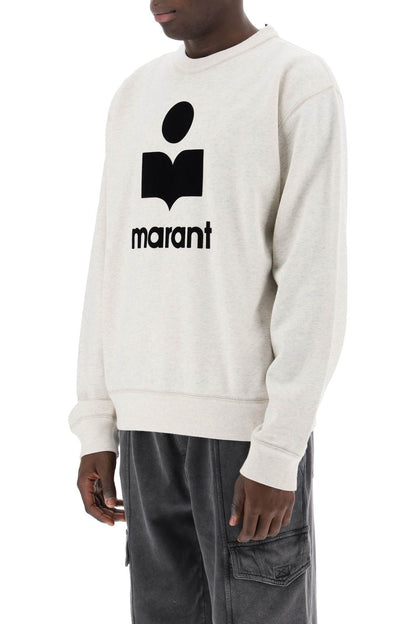 Mikoy Flocked Logo Sweatshirt  - Neutro