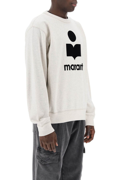 Mikoy Flocked Logo Sweatshirt  - Neutro