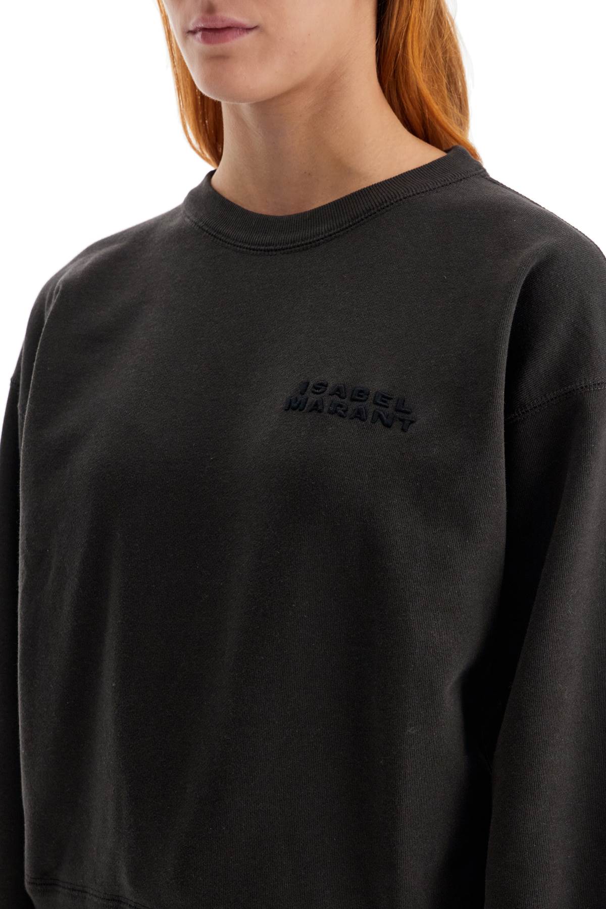 Shad Sweatshirt With Logo Embroidery  - Grey