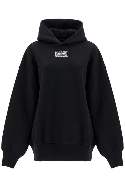 Oversized Hoodie With Hood  - Black