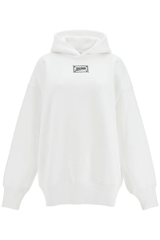 Oversized Hoodie With Hood  - White