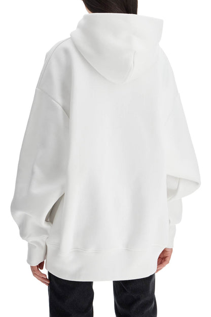 Oversized Hoodie With Hood  - White