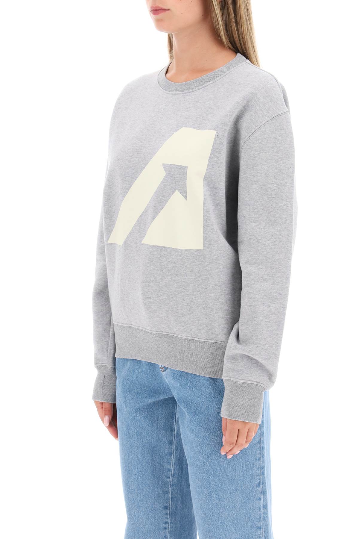 Icon Crew-neck Sweatshirt  - Grigio