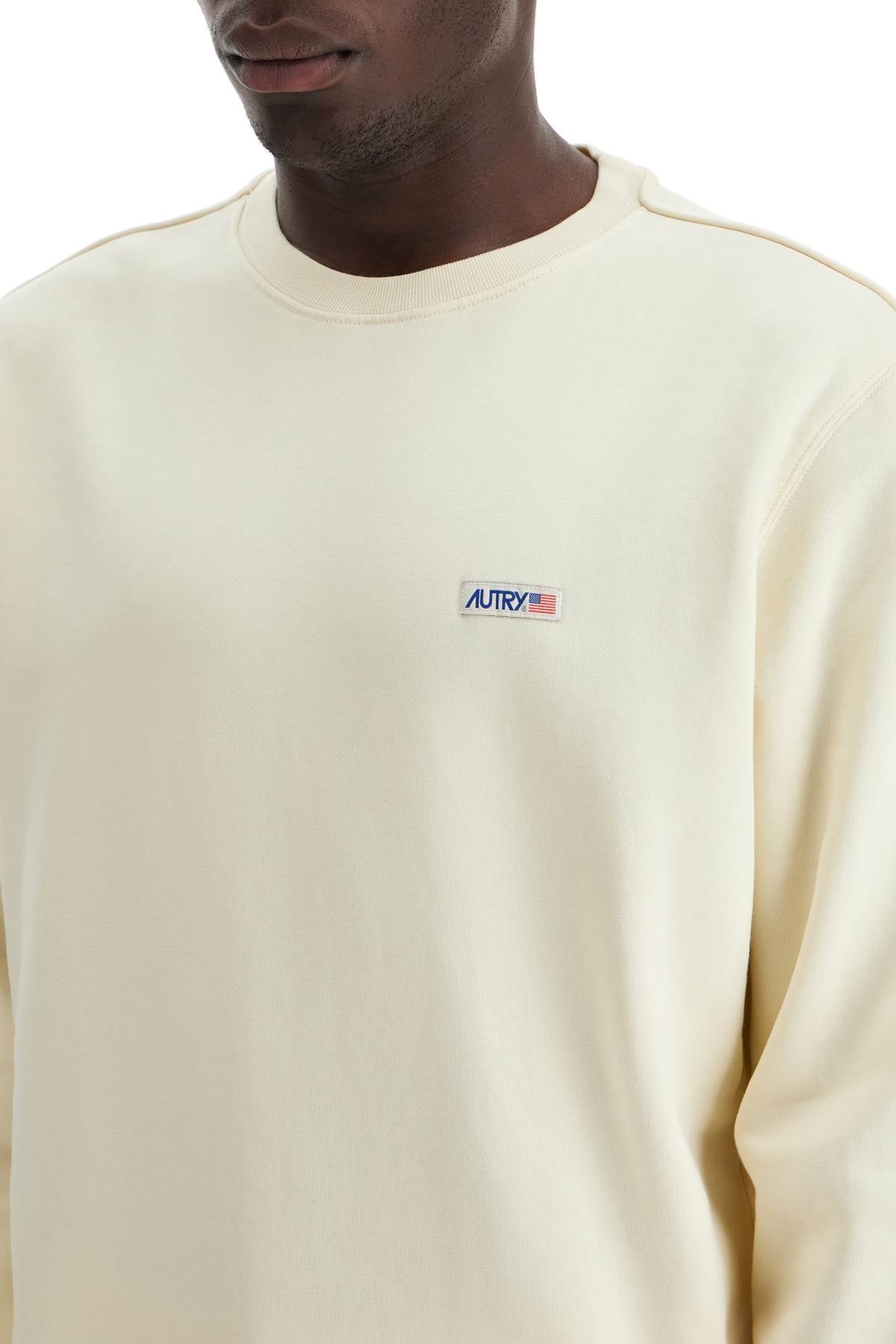 Relaxed Fit Crewneck Sweat  - White