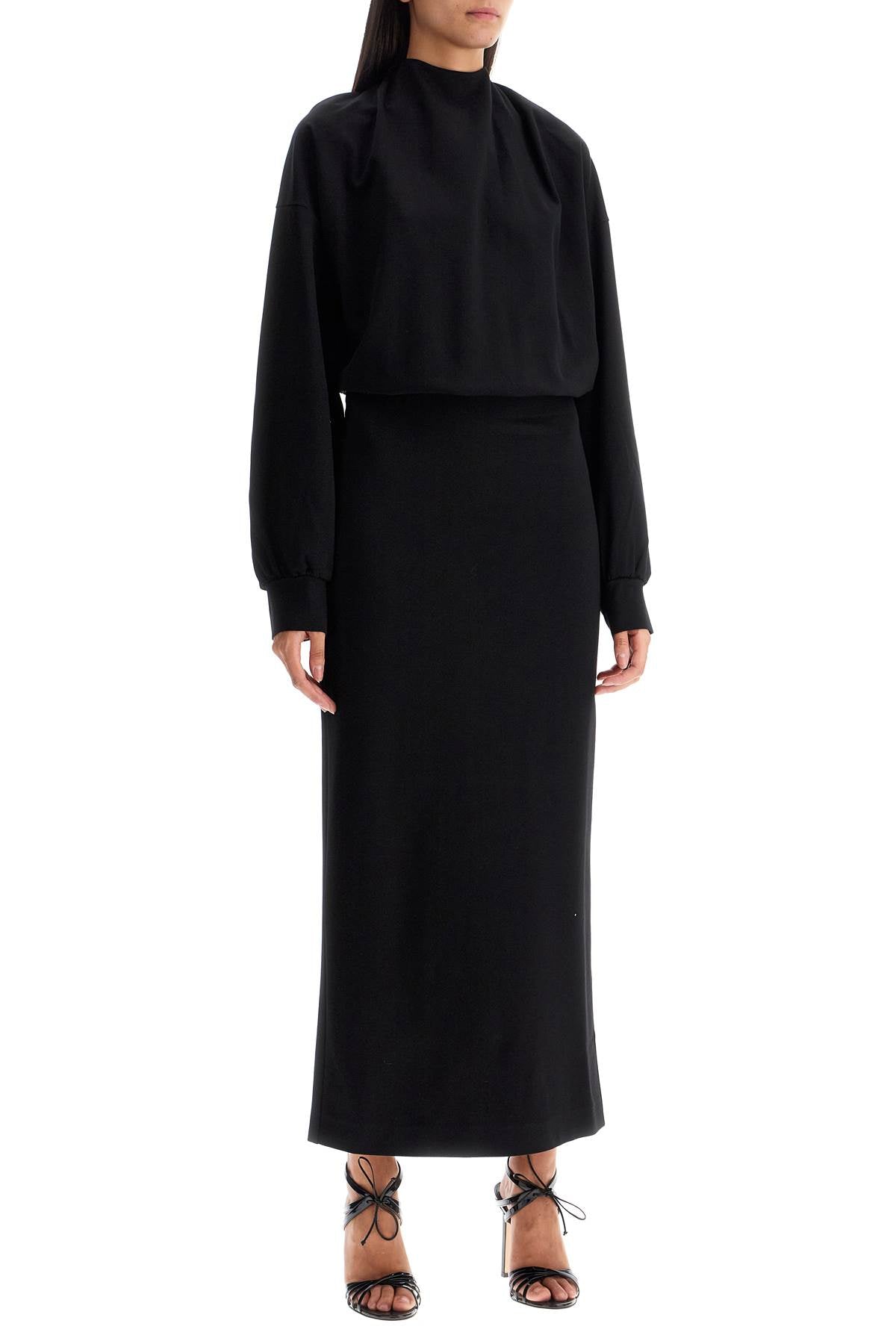 Sylvia Jersey Dress  - Black