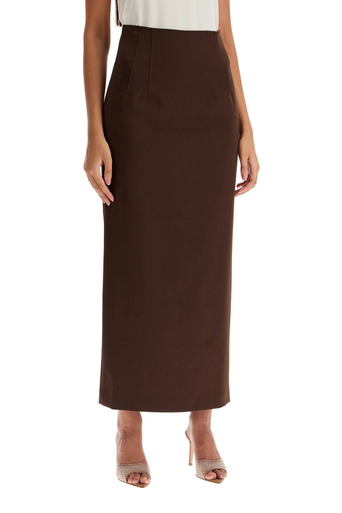 Long Shelby Skirt  - Brown