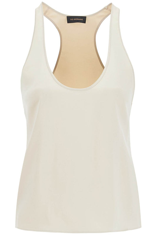 Pure Satin Top For Women  - White