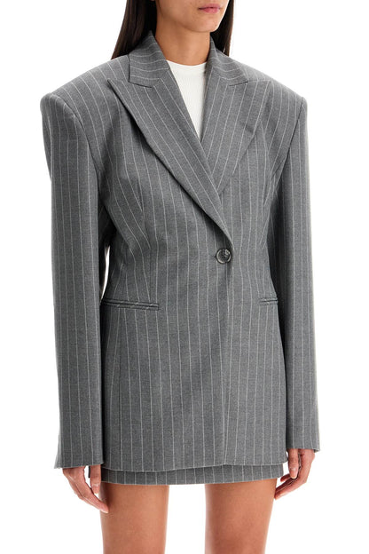 Octavia Hourglass Blazer  - Grey