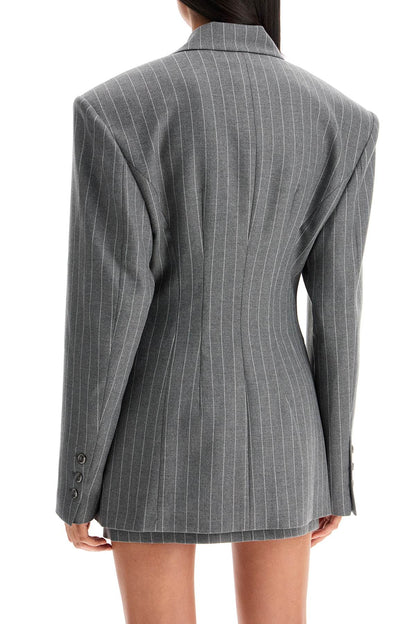 Octavia Hourglass Blazer  - Grey