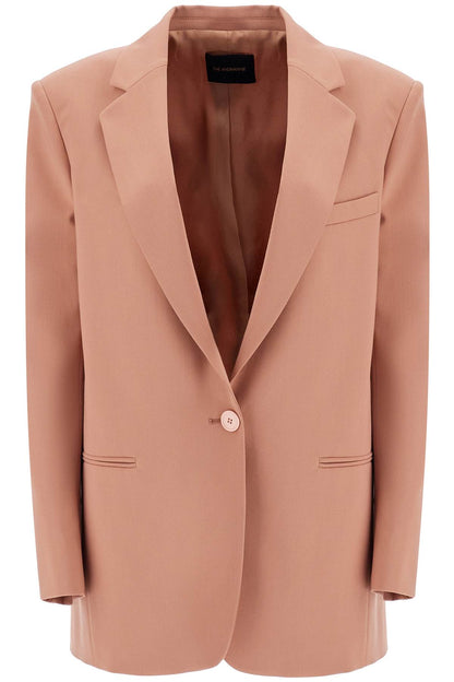 Elegant Dark Pink Synthetic Blazer  - Brown