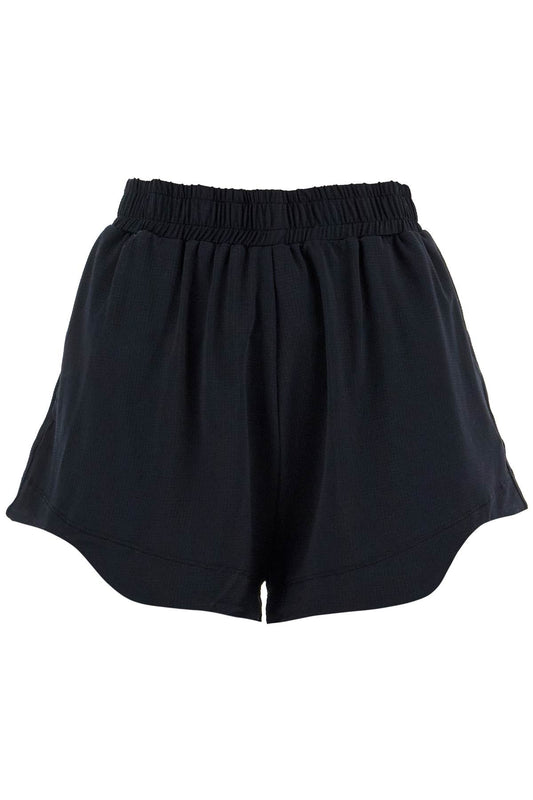 Sporty Mesh Shorts For Active  - Black