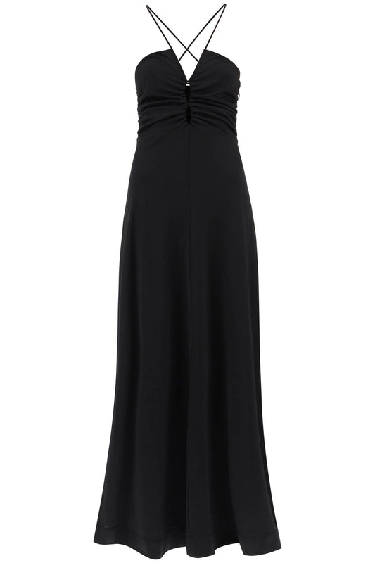 Crepe Jersey Maxi Dress  - Black