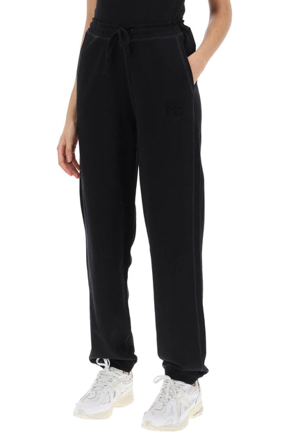 Joggers In Cotton French Terry  - Black