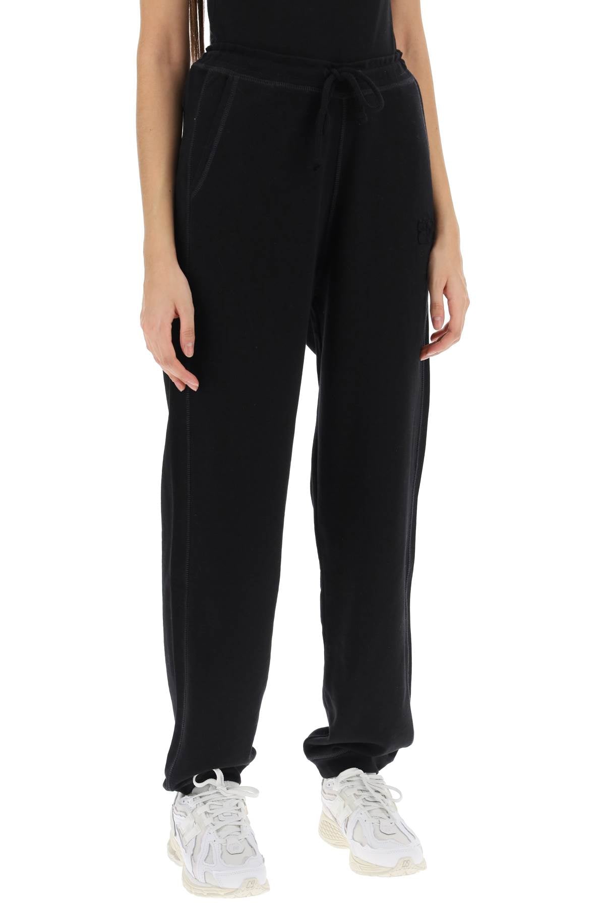 Joggers In Cotton French Terry  - Black