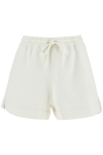 Sweatshirt Fabric Shorts  - White