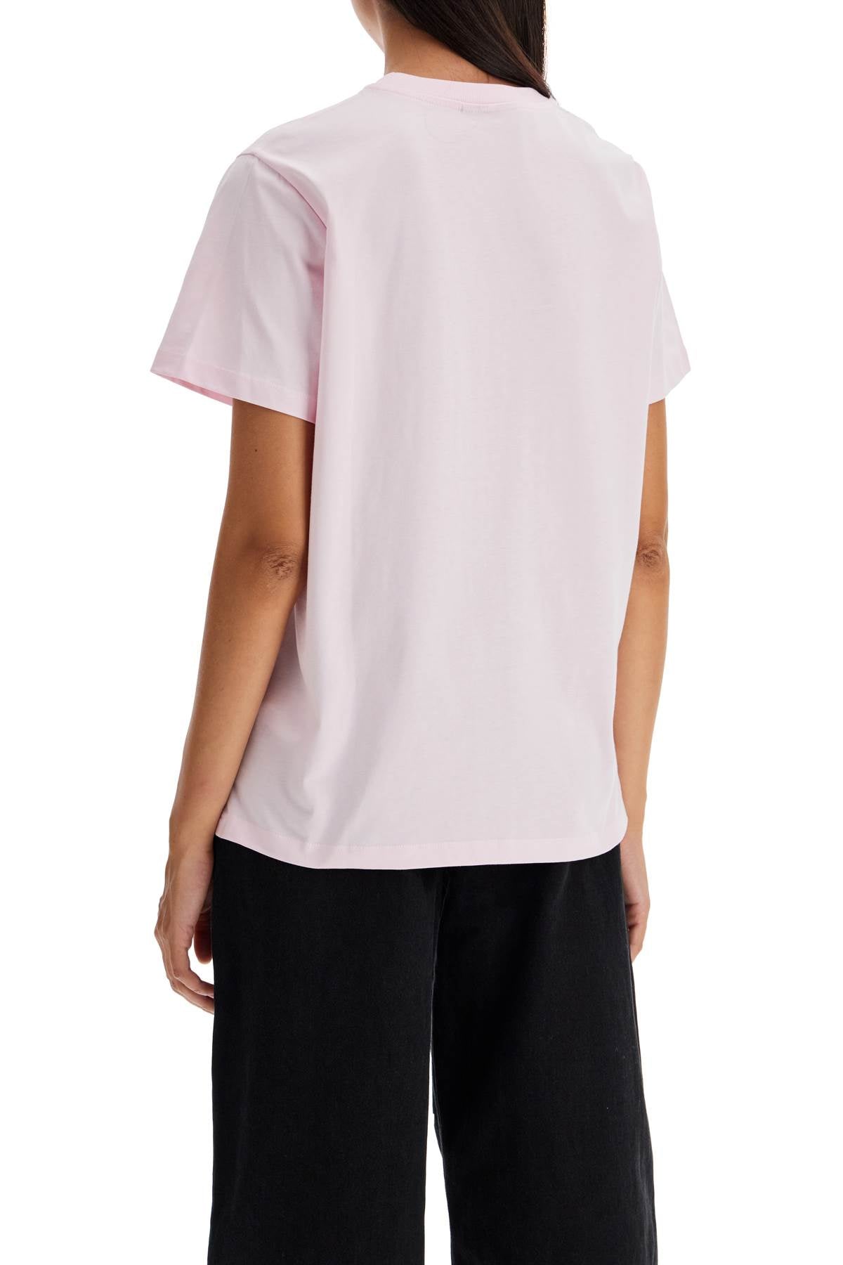 Printed Relaxed Fit T-shirt  - Rosa