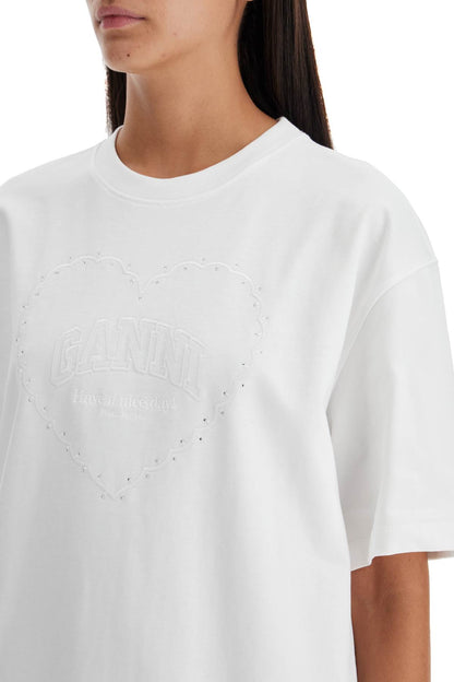 Embroidered Oversized T  - White