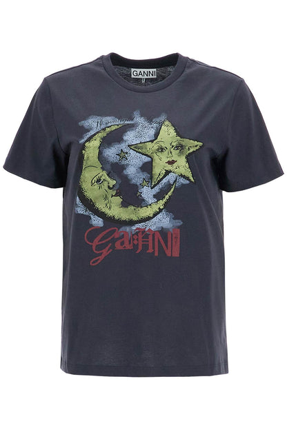 Moonlight Print T-shirt  - Grey