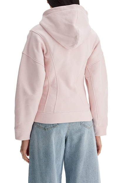 Hooded Slim-fit Sweat  - Pink