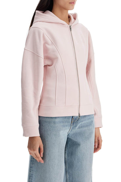 Hooded Slim-fit Sweat  - Pink