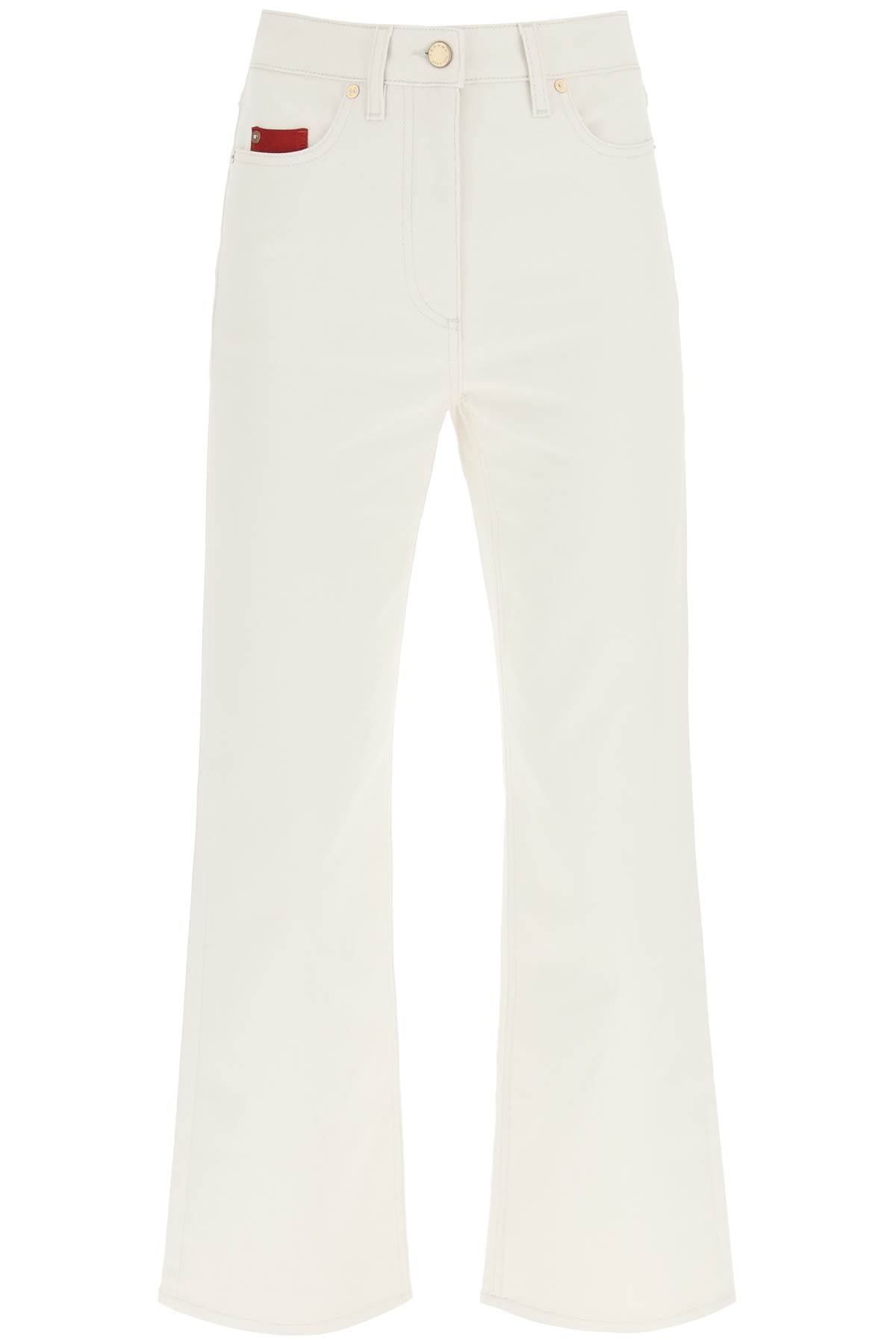 Cotton Cashmere Jeans  - Beige