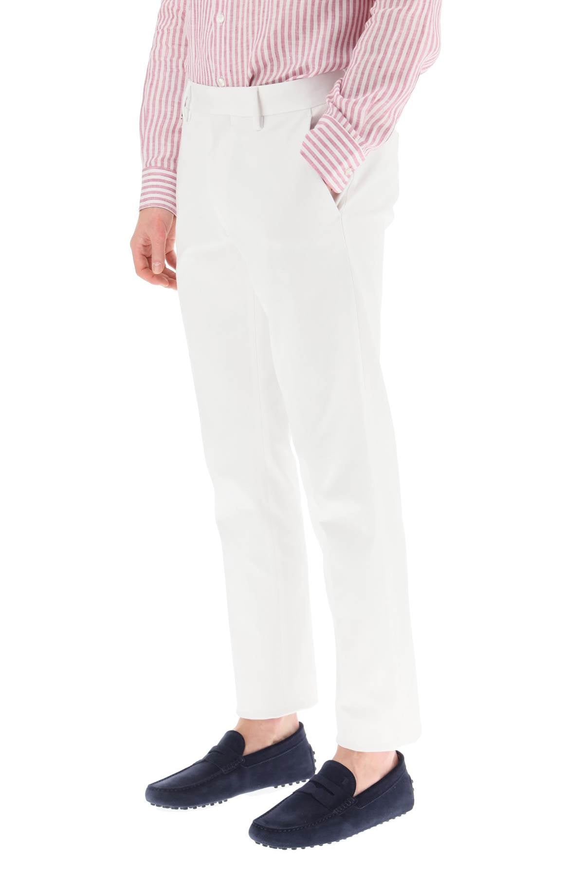 Cotton Chino Pants  - Bianco