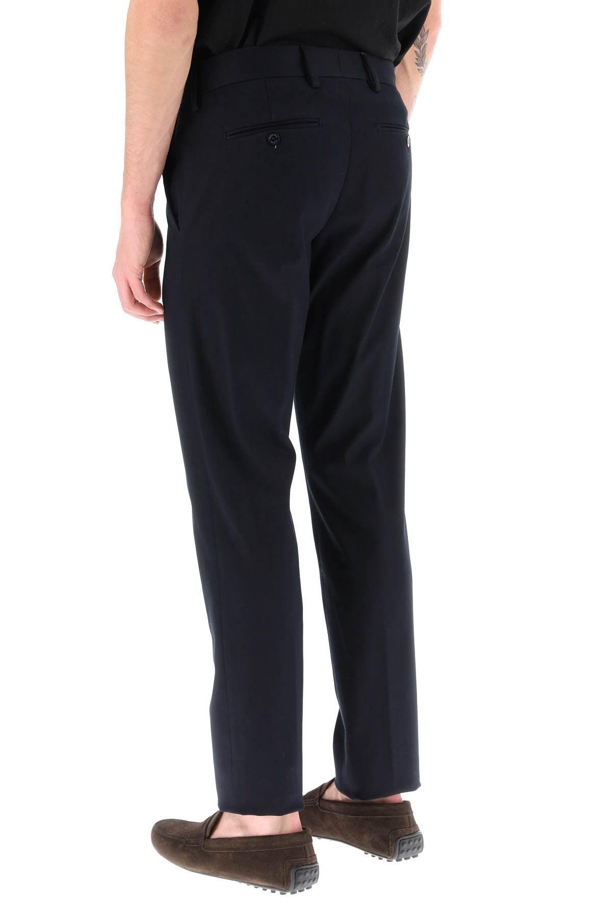 Cotton Chino Pants  - Blu