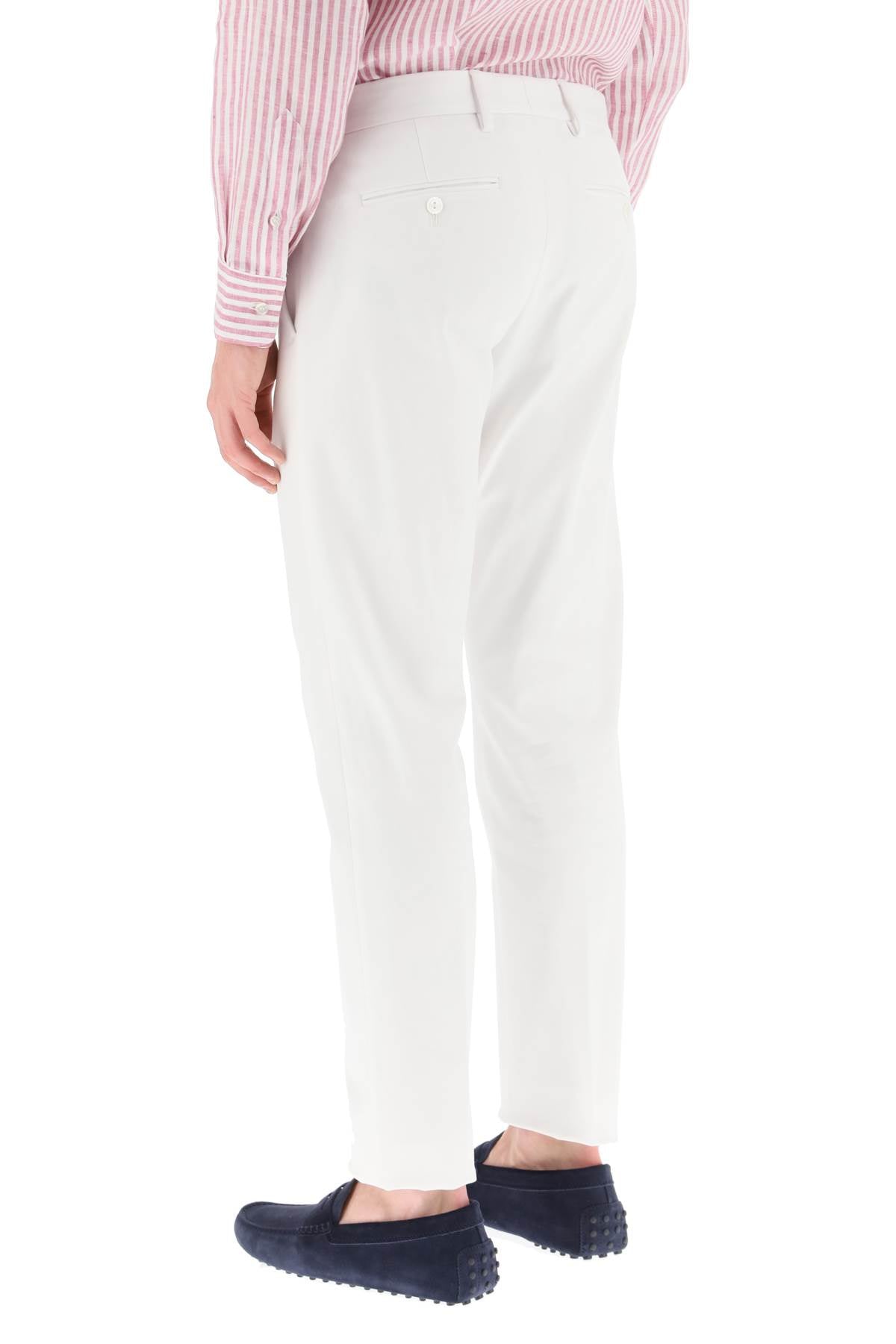 Cotton Chino Pants  - Bianco