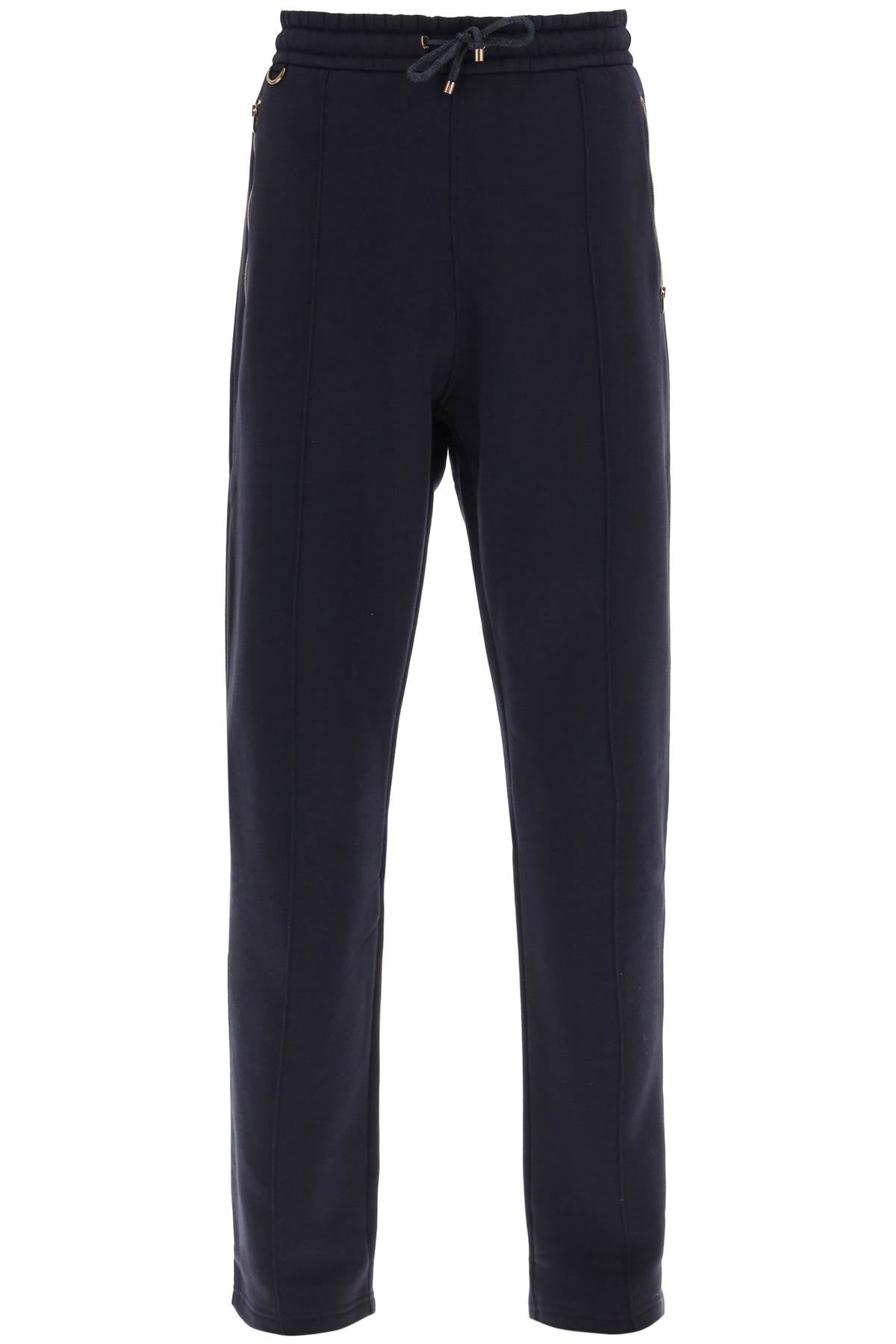 Cotton And Cashmere Joggers  - Blu