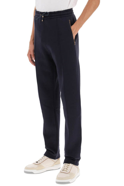 Cotton And Cashmere Joggers  - Blu