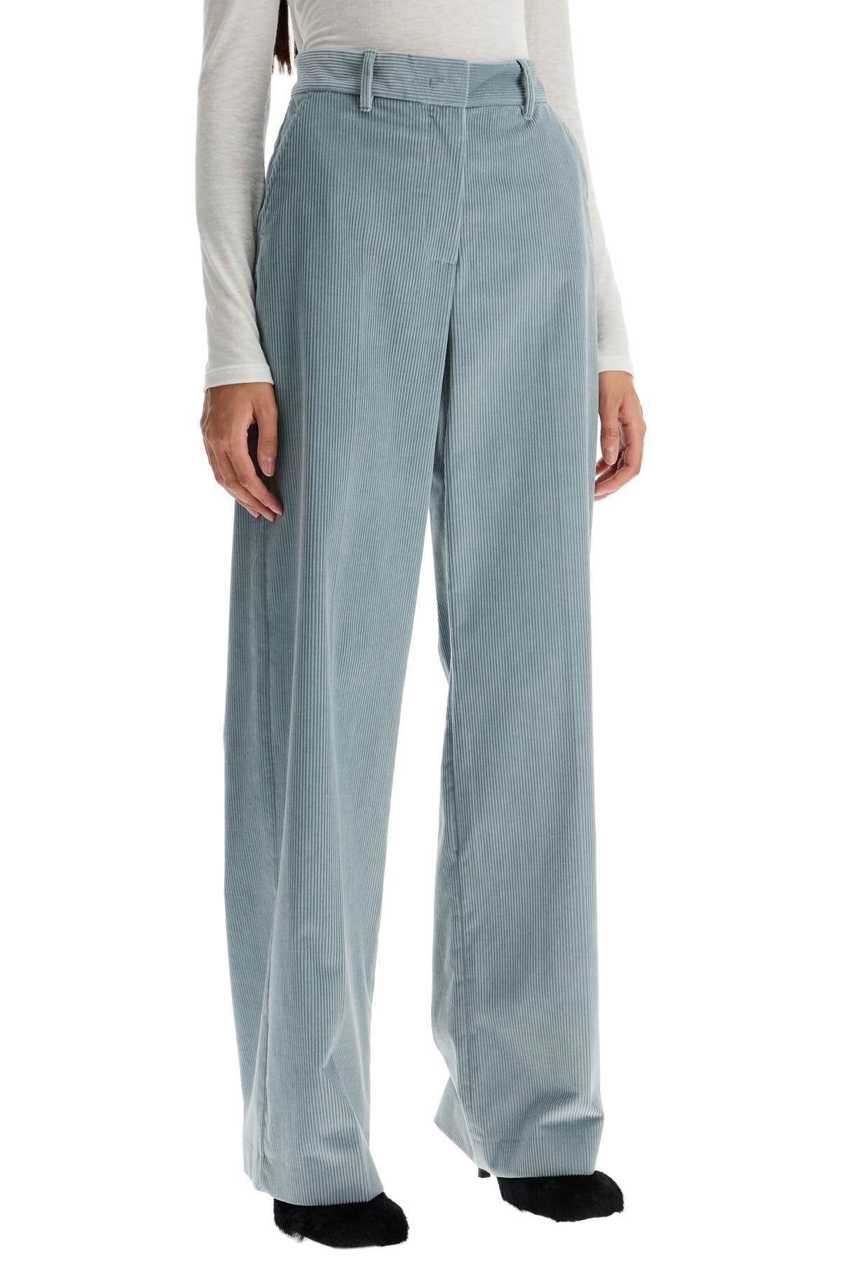 Tania Corduroy Pants  - Light Blue