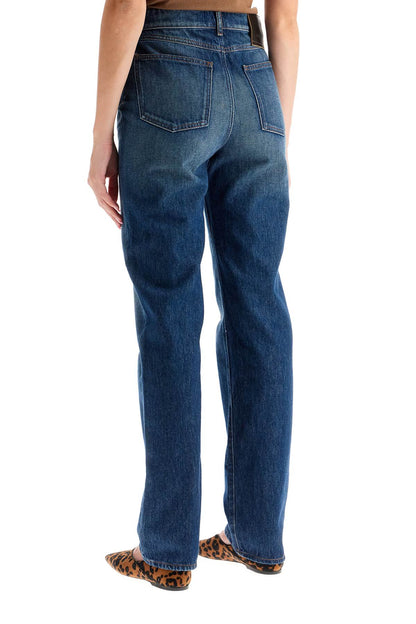 Straight Cut Jeans  - Blue