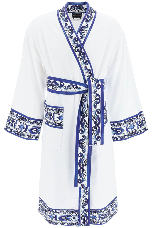 Dolce & Gabbana 'blu Mediterraneo' Bathrobe  - Mixed Colours