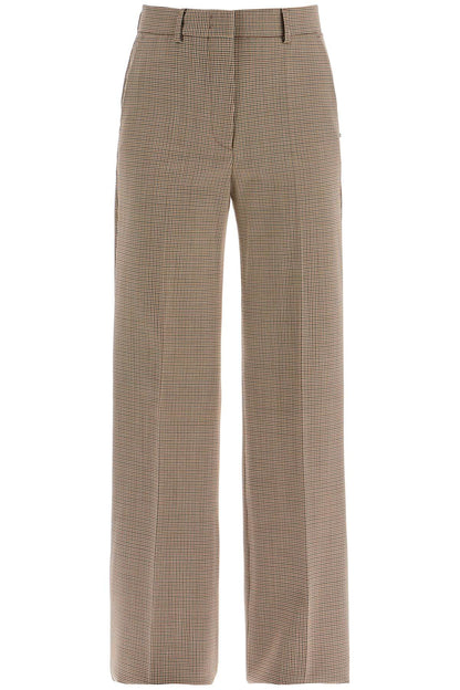 'teso' Flared Pants In Pied De  - Beige