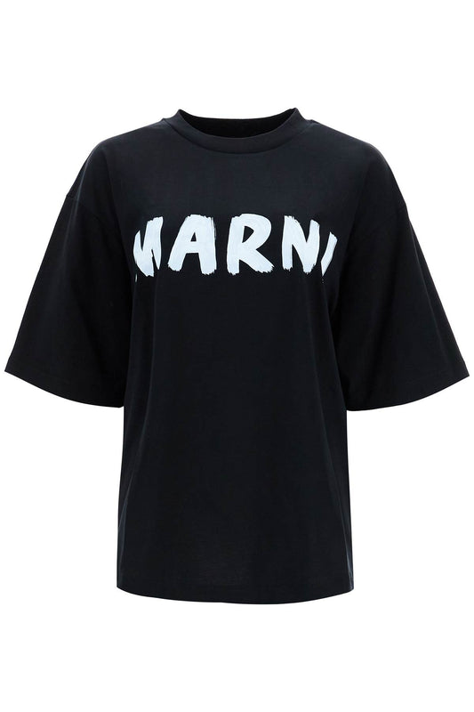 Oversized Logo T  - Black