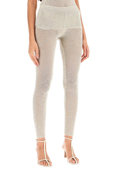 Beer Leggings  - Silver