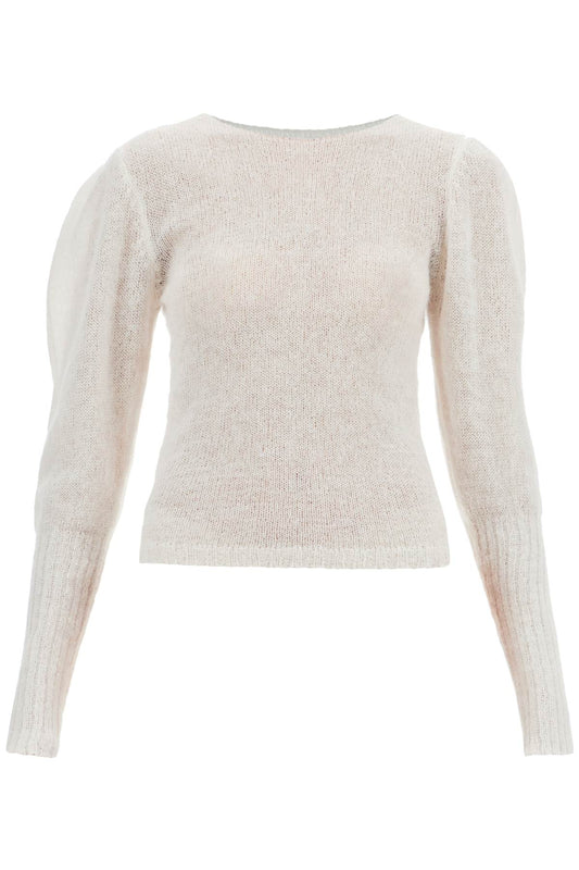 "taza Pullover With Puffed Slee  - White