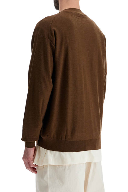 Convertible Wool Cardigan For All  - Brown