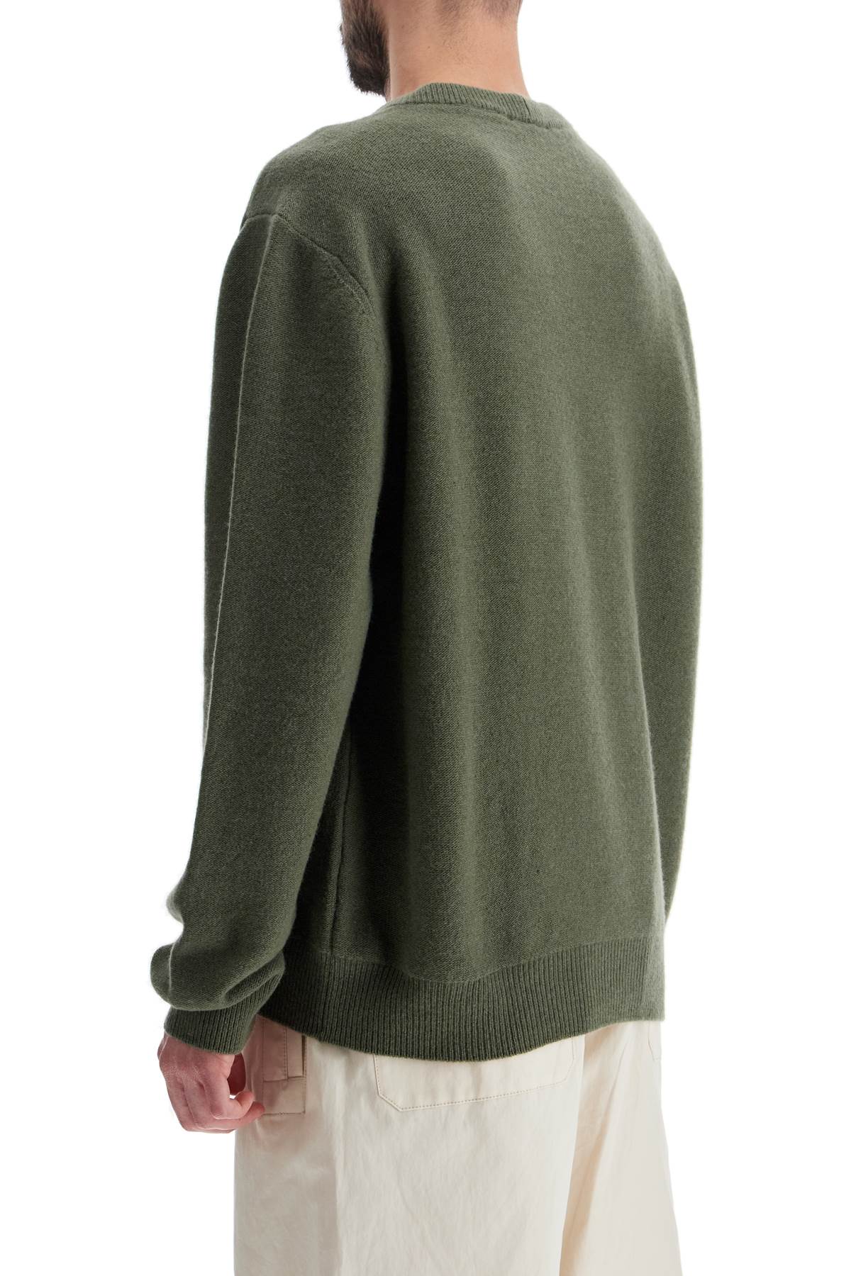 Crewneck Pullover In Pure  - Green