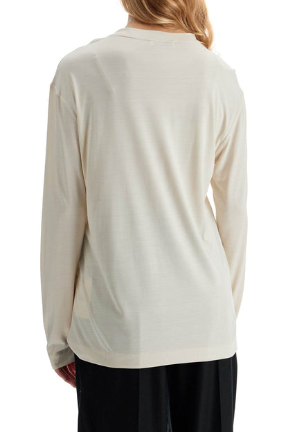 Long-sleeved Silk T-shirt For  - Neutro