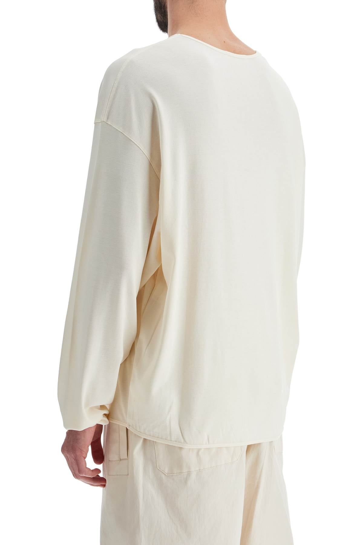 Long-sleeved Relaxed Fit T  - White