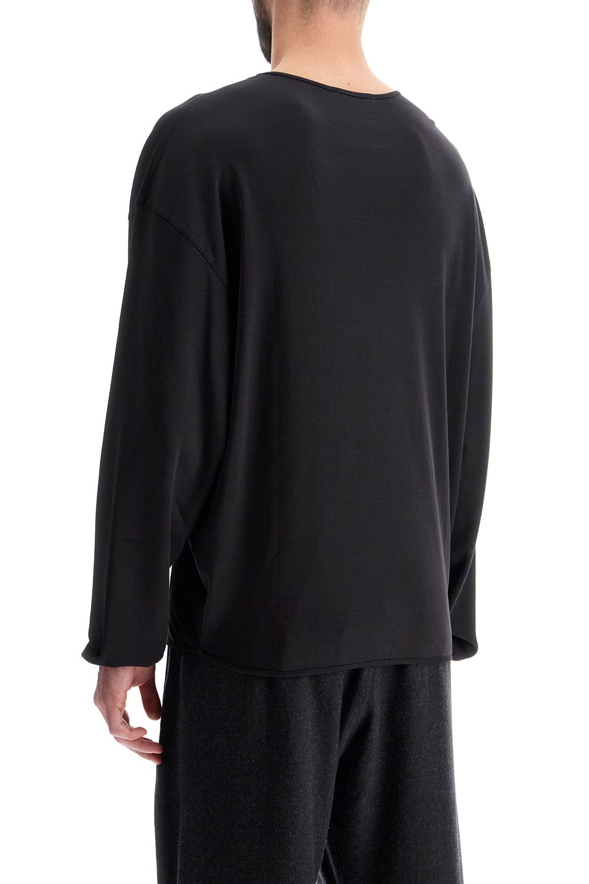 Long-sleeved Relaxed Fit T  - Black