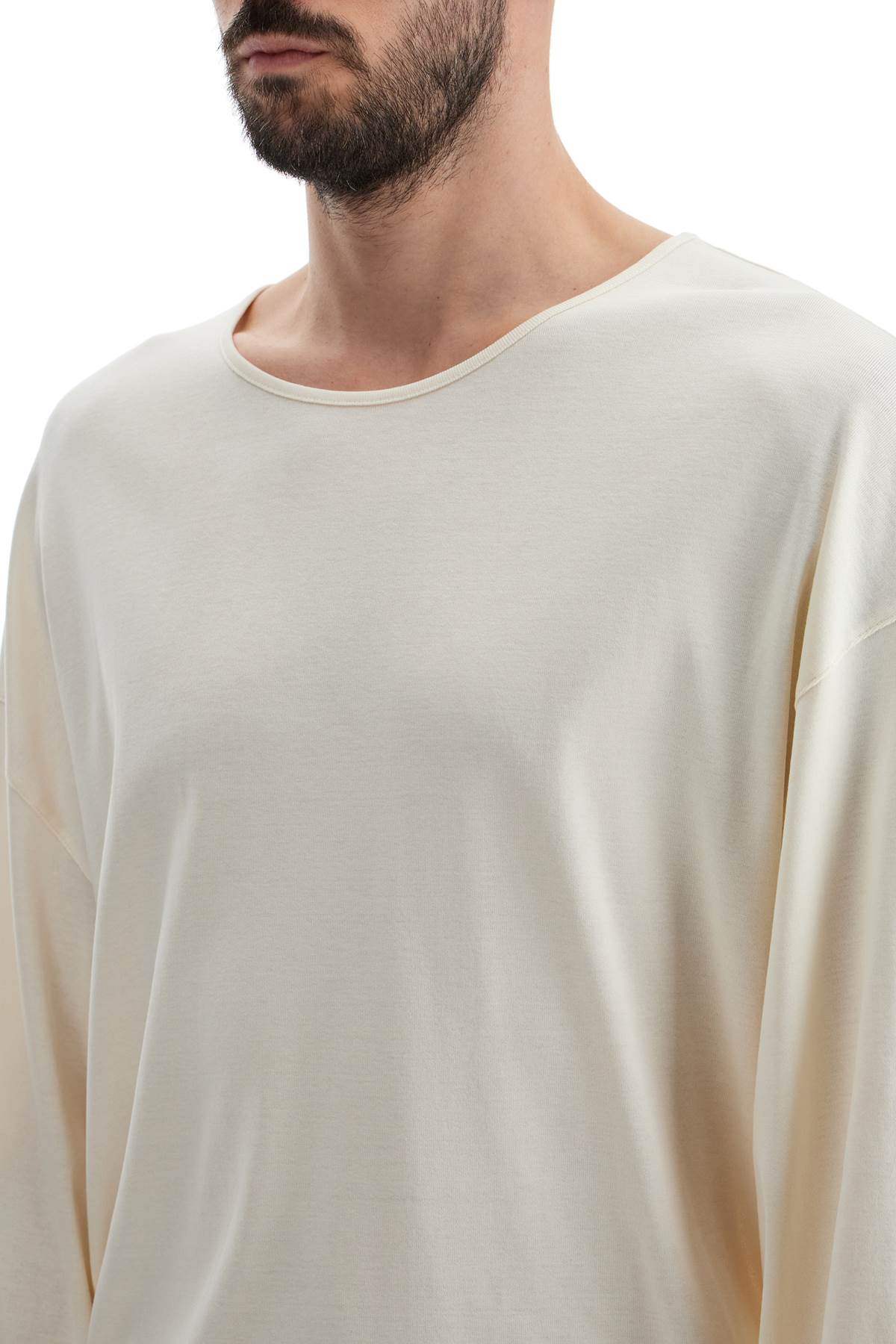 Long-sleeved Relaxed Fit T  - White